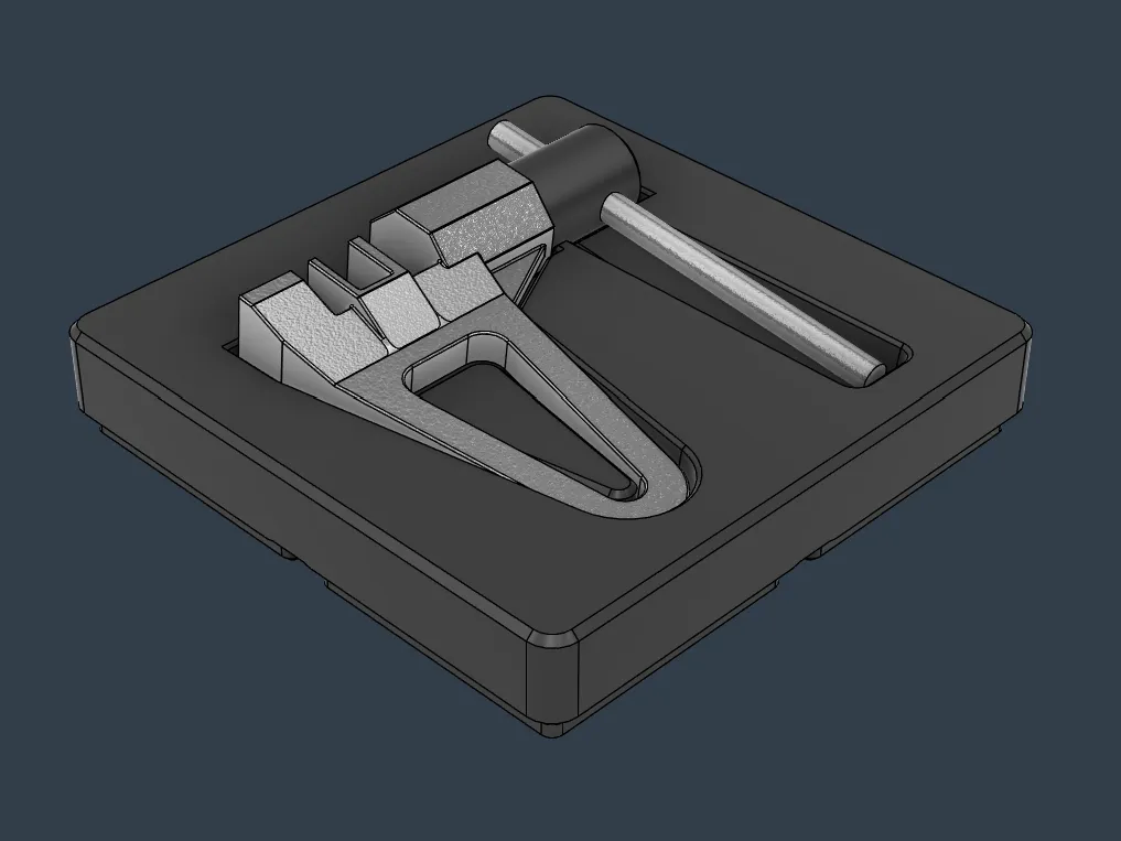 3d model of Gridfinity holder for Park Tool CT-5 mini chain breaker tool